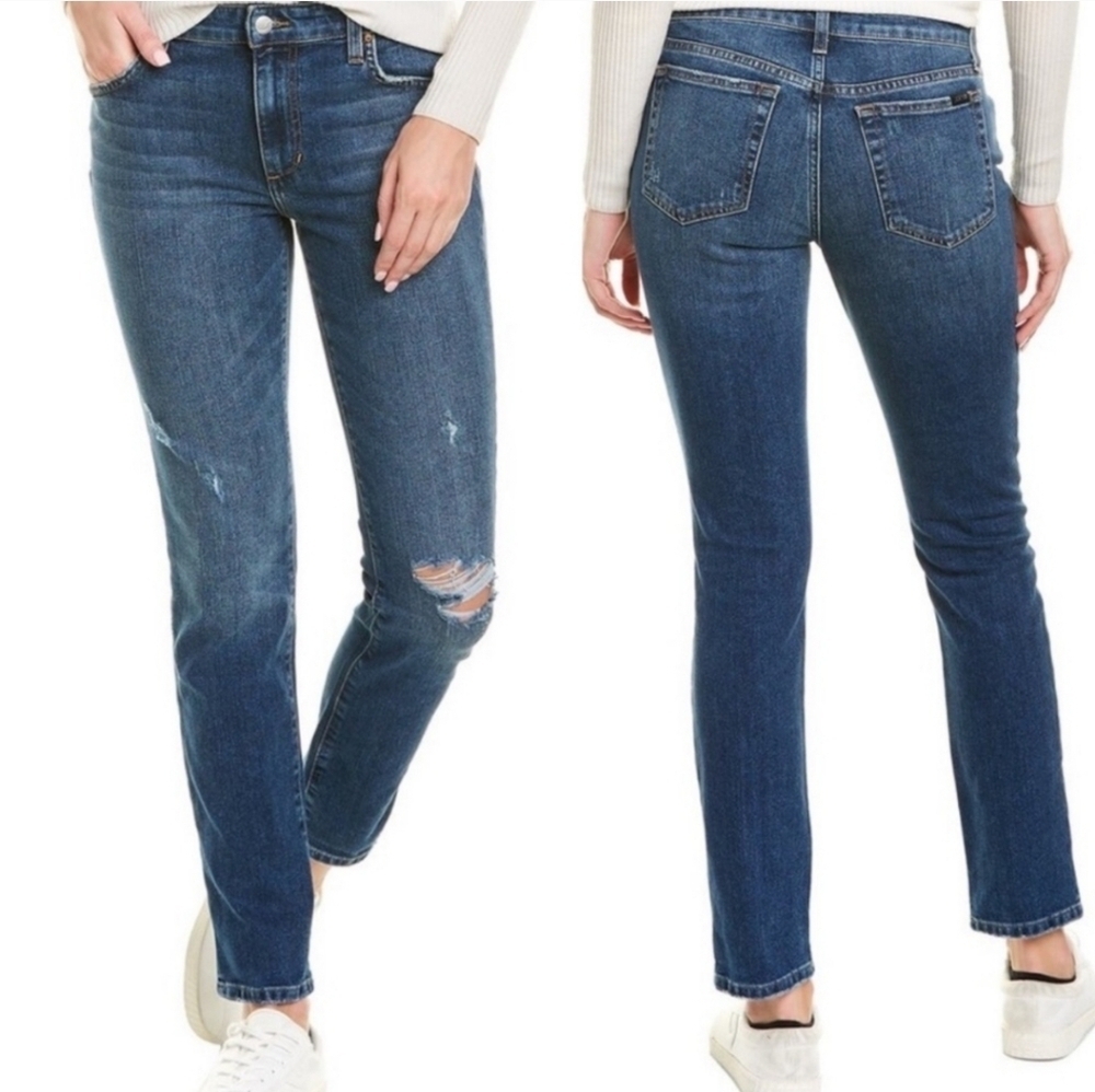 Joe's Jeans Boyfriend Slim Ankle Brushy distressed high rise Women's size 28